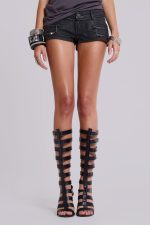 Ardor Coated Mini Denim Shorts - Image 8