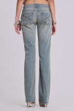Cassia Cooper Bootcut Jeans in Light Blue - Image 3