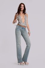 Cassia Cooper Bootcut Jeans in Light Blue - Image 6