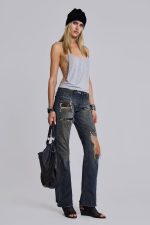 Aleya Beaded Top in Grey - Image 9