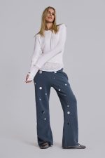 Tarra Embellished Slouchy Bootcut Jogger - Image 4