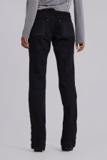 Zain Shredded Bootcut Jeans in Black - Image 3