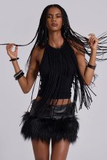 Fexa Backless Fringe Top - Image 4