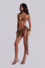 Kiki Knit Sarong with Faux Leather Discs - Image 7