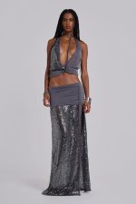 Selina Sequin Maxi Skirt - Image 5