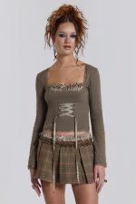 Arabella Pointelle Bustier Top