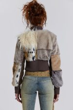 Soho Faux Fur Bomber Jacket - Image 4