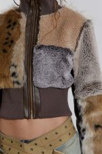 Soho Faux Fur Bomber Jacket - Image 3