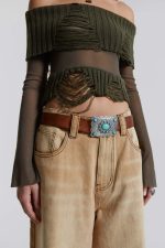 Nova Off The Shoulder Mesh Top - Image 2