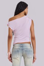 Dare To Drape In Pink With Flower Detail - Image 3