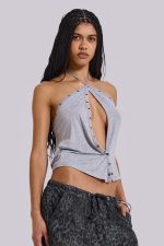 Zeila Cut Out Drape Top - Image 10