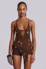 Aruana Beaded Knit Top - Image 13