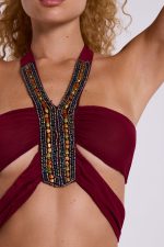 Etta Beaded Halter Top - Image 5