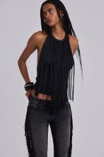 Fexa Backless Fringe Top - Image 5