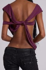 Liana Asymmetric Drape Top - Image 6