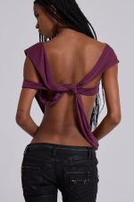 Liana Asymmetric Drape Top - Image 2