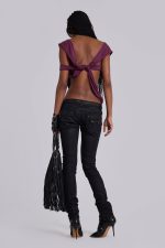 Liana Asymmetric Drape Top - Image 3