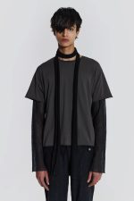 Black Skinny Scarf - Image 2
