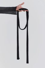 Black Skinny Scarf