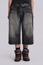 Black Ethereal Colossus Jorts - Image 2