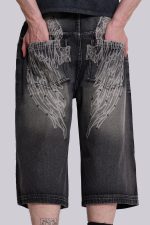 Black Ethereal Colossus Jorts - Image 4