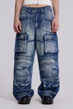 Light Wash Apex Denim Cargos