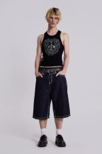 Rock Revival Black Fleur De Lis Vest - Image 2