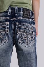 Rock Revival Mid Blue Gwen Flared Jeans - Image 5
