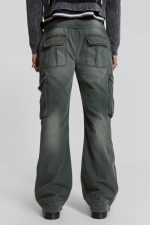 Khaki Straight Leg Cargo Trousers - Image 4