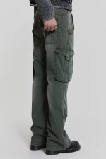 Khaki Straight Leg Cargo Trousers - Image 5