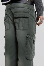 Khaki Straight Leg Cargo Trousers - Image 6