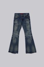 Mid Blue Drift Flared Jeans - Image 2