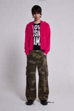 Low Life Hot Pink Velour Hoodie - Image 3