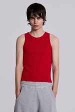 NTRLS Red Ribbed Vest