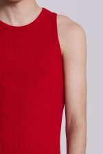 NTRLS Red Ribbed Vest - Image 6