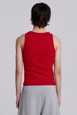 NTRLS Red Ribbed Vest - Image 7