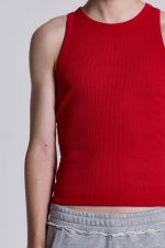 NTRLS Red Ribbed Vest - Image 3