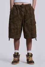 Forest Camo Parachute Shorts - Image 5