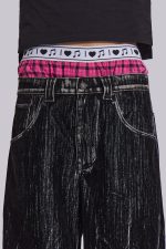 Black Flock Colossus Jeans - Image 5