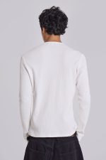 Anointed White Waffle Henley Tee - Image 5