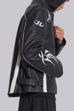 Crash Leather Biker Jacket - Image 7