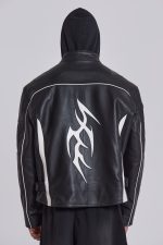 Crash Leather Biker Jacket - Image 6