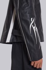 Crash Leather Biker Jacket - Image 14