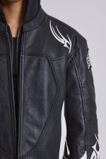 Crash Leather Biker Jacket - Image 13
