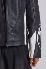 Crash Leather Biker Jacket - Image 12