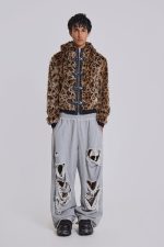 Leopard Faux Fur Hooded Mendoza Jacket - Image 9
