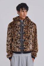 Leopard Faux Fur Hooded Mendoza Jacket - Image 5