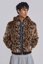Leopard Faux Fur Hooded Mendoza Jacket - Image 4