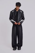 Crash Leather Biker Jacket - Image 4