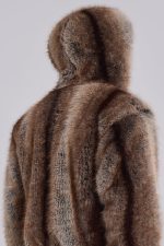 Bear Faux Fur Hooded Jacket - Image 6